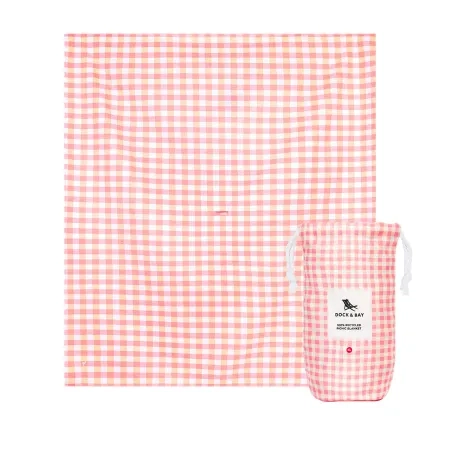 Dock & Bay Picnic Blanket Extra Large Strawberries & Cream Image 1