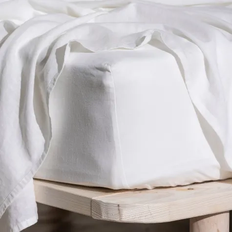 Ecology Dream Fitted Sheet King White Image 2