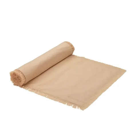 Ecology Fray Table Runner 35x180cm Apricot Image 1