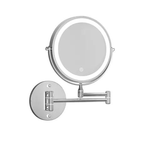 Embellir Round Extendable Makeup Mirror Silver Image 1