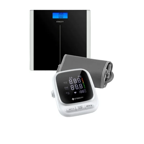 Etekcity Digital Bathroom Scale and Smart Blood Presssure Monitor Bundle Black Image 1