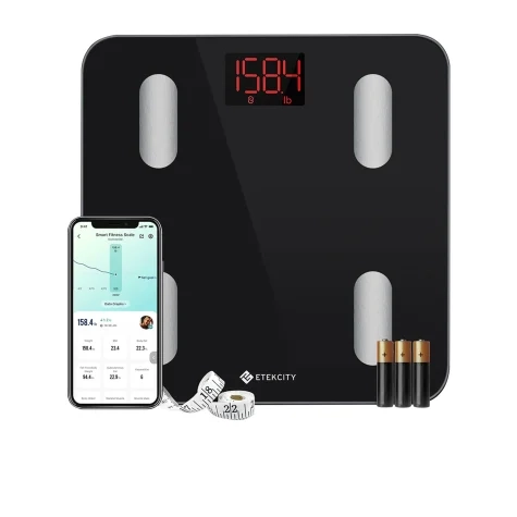 Etekcity Smart WiFi Body Weight Scale Black Image 1