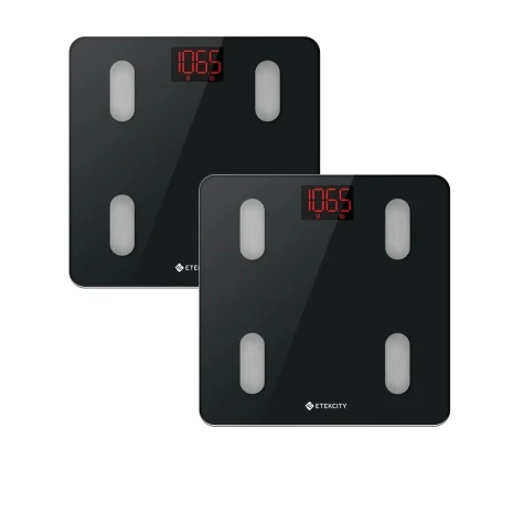 Etekcity Smart WiFi Body Weight Scale Set of 2 Black Image 1