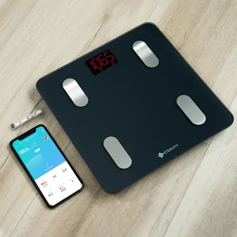 Etekcity Smart WiFi Body Weight Scale and Blood Pressure Monitor Bundle Black Image 2