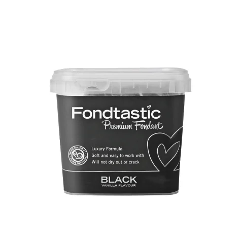Fondtastic Premium Fondant Black 1kg Image 1