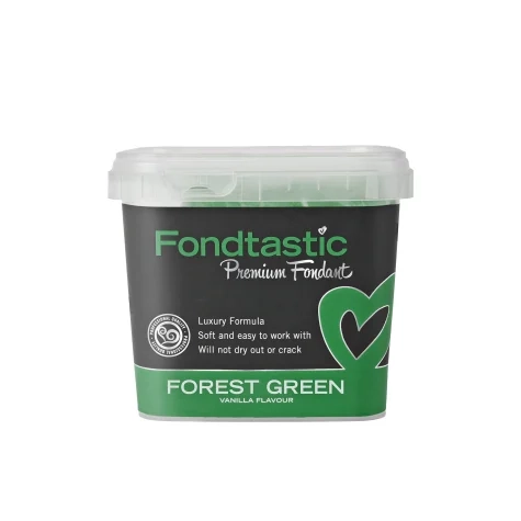 Fondtastic Premium Fondant Forest Green 1kg Image 1