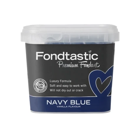 Fondtastic Premium Fondant Navy Blue 1kg Image 1