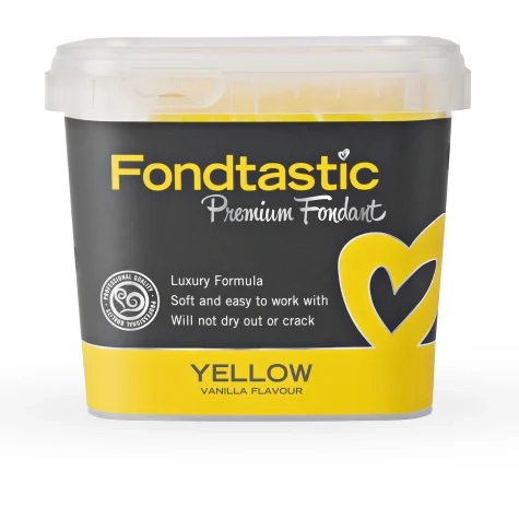 Fondtastic Premium Fondant Yellow 1kg Image 1