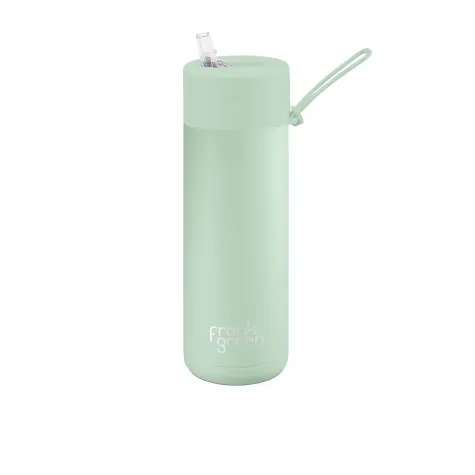 Frank Green Ultimate Ceramic Reusable Bottle with Straw 595ml (20oz) Mint Gelato Image 1
