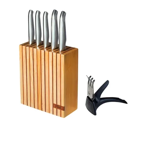 Furi Pro 7pc Wooden Knife Block set Image 1