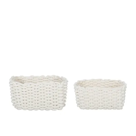 Garden Trading Rope Knit Style Basket Set of 2 Image 1
