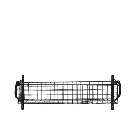 Garden Trading Wirework Basket Shelf Medium Black Image 1