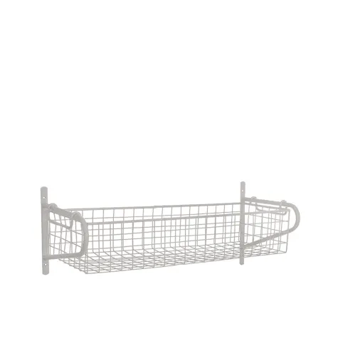 Garden Trading Wirework Basket Shelf Medium White Image 1