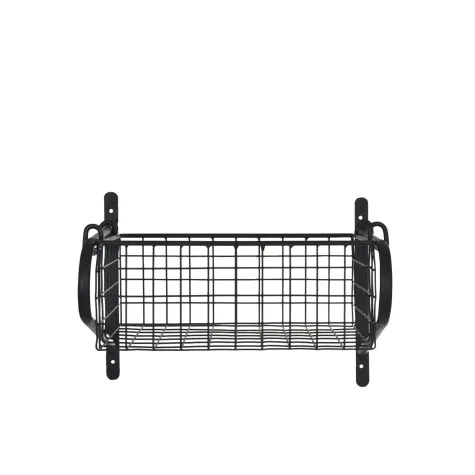Garden Trading Wirework Basket Shelf Small Black Image 1