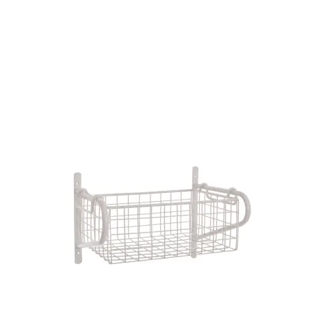 Garden Trading Wirework Basket Shelf Small White Image 1