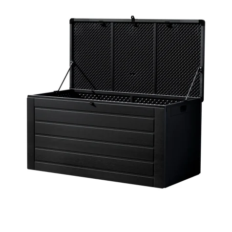 Gardeon Outdoor Storage Box 680L Black Image 1