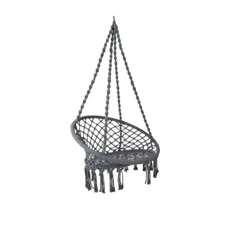 Gardeon Swing Chair Tassel Hammock Grey Image 1