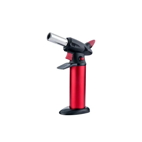 Gourmet Kitchen Refillable Butane Kitchen Blow Torch Red and Black Image 1