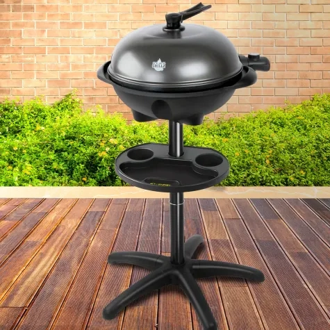 Grillz Portable Electric Barbecue Grill with Stand Image 2