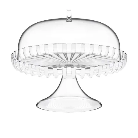 Guzzini Dolcevita Cake Stand with Dome 31cm Mother of Pearl Image 1