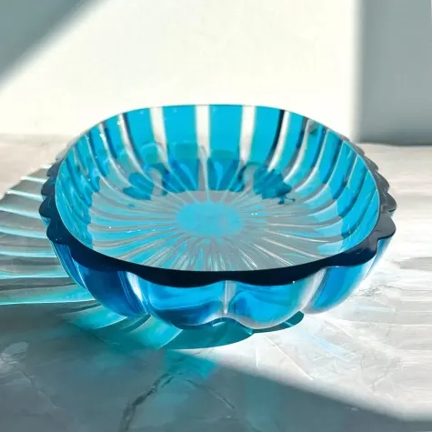 Guzzini Dolcevita Oval Serving Tray 38x19cm Turquoise Image 2
