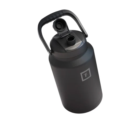 Iron Flask Bottle with Spout Lid 3.8L Midnight Black Image 2