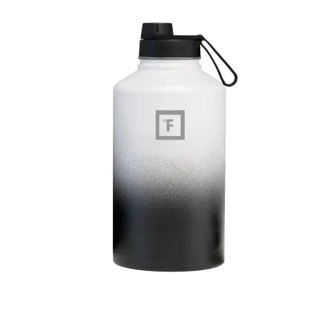 Iron Flask Wide Mouth Bottle with Spout Lid 1.9L Day & Night Image 1