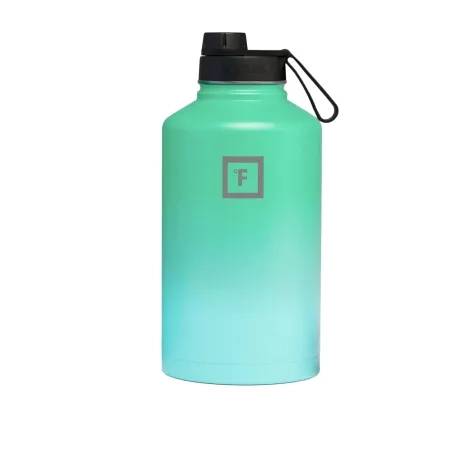 Iron Flask Wide Mouth Bottle with Spout Lid 1.9L Sky Image 1
