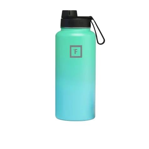 Iron Flask Wide Mouth Bottle with Spout Lid 950ml Sky Image 1
