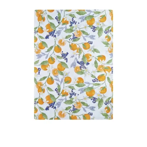 J Elliot Home Orange Tea Towel Set of 3 White Image 2