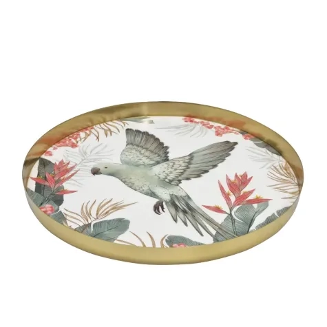 J Elliot Home Tropical Round Serving Tray 35cm Image 1