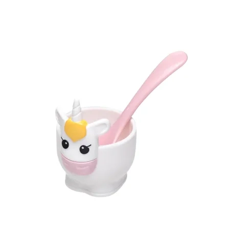 Joie Unicorn Egg Cup and Spoon Image 1