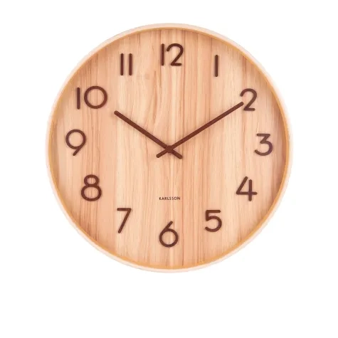 Karlsson Light Basswood Wall Clock 60cm Image 1