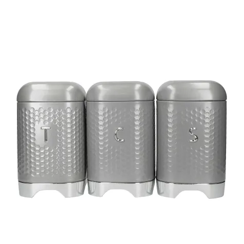 Kitchen Craft Lovello Canister Set of 3 Grey Image 1