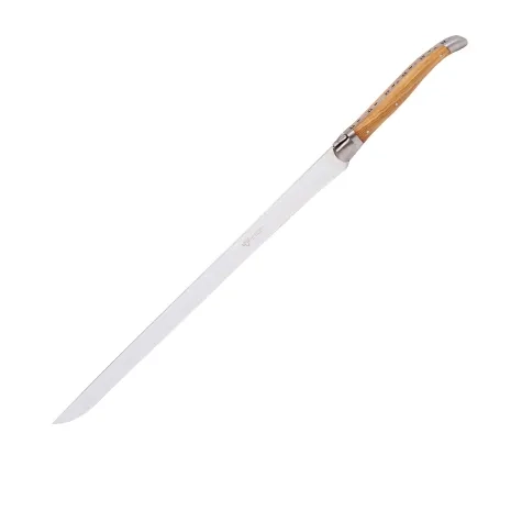 Laguiole en Aubrac Ham Knife 30cm Olive Wood Image 1