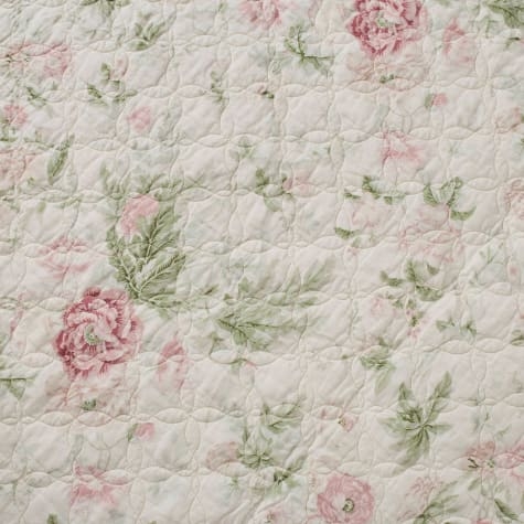 Laura Ashley Breezy Floral Printed Coverlet Set Queen Image 2