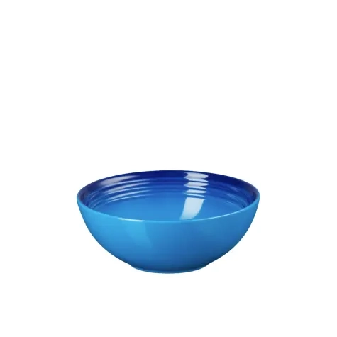 Le Creuset Stoneware Cereal Bowl 16cm Azure Blue Image 1