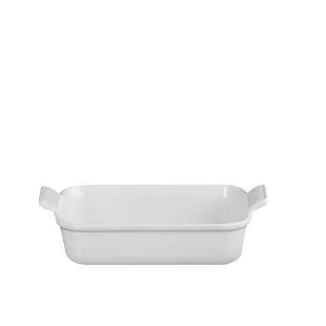 Le Creuset Stoneware Heritage Rectangular Dish 26cm - 2.4L White Image 1