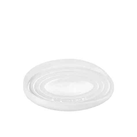 Le Creuset Stoneware Oval Spoon Rest White Image 1