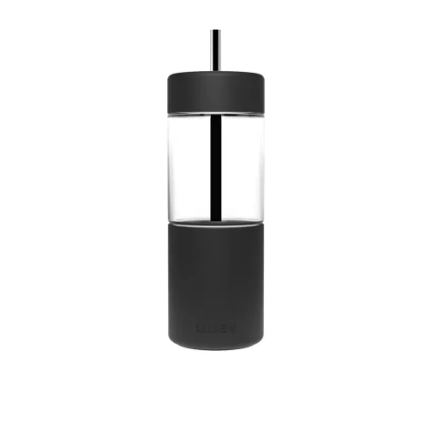 Luxey Cup Glass Coffee and Smoothie Cup 473ml (16oz) Black Image 1
