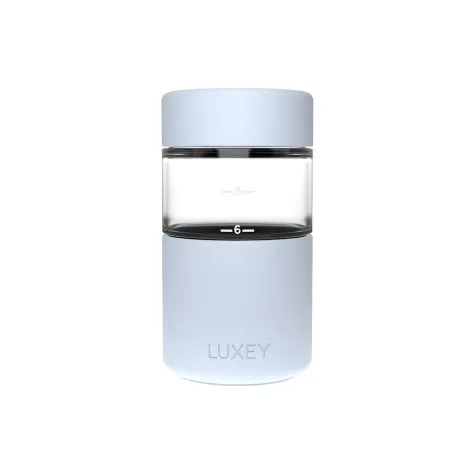 Luxey Cup OriginalLUX Glass Coffee Cup 355ml (12oz) Linen Blue Image 1