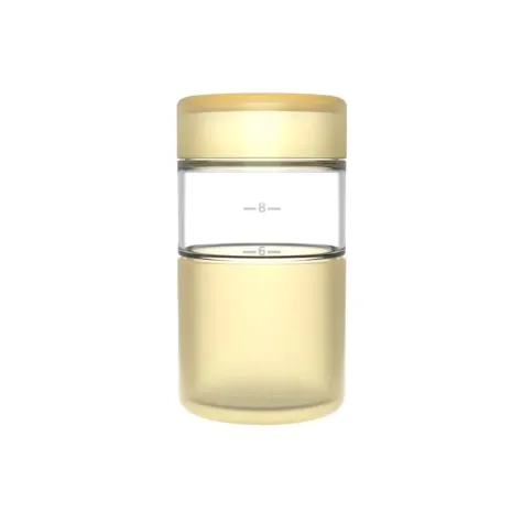 Luxey Cup OriginalLUX Glass Cup 355ml 12oz Transparent Yellow Image 1