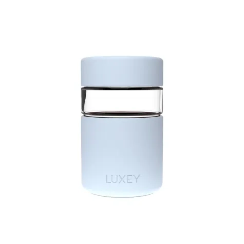 Luxey Cup RegularLUX Glass Coffee Cup 237ml (8oz) Linen Blue Image 1