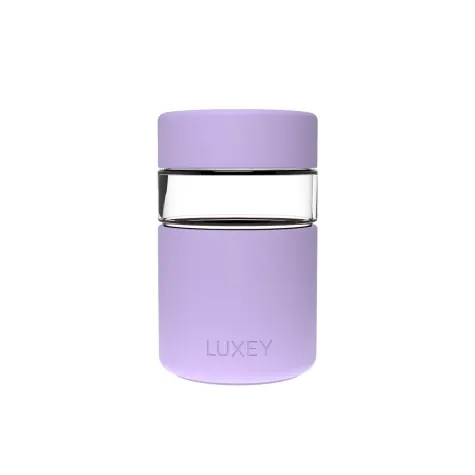Luxey Cup RegularLUX Glass Coffee Cup 237ml (8oz) Sparkles Purple Image 1