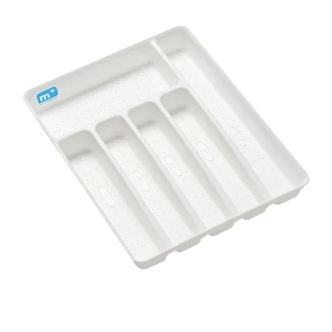Madesmart Basic Cutlery Tray 6 Compartment White Image 1