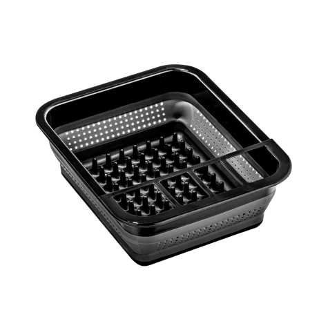 Madesmart Collapsible Dish Rack Small Carbon Image 1