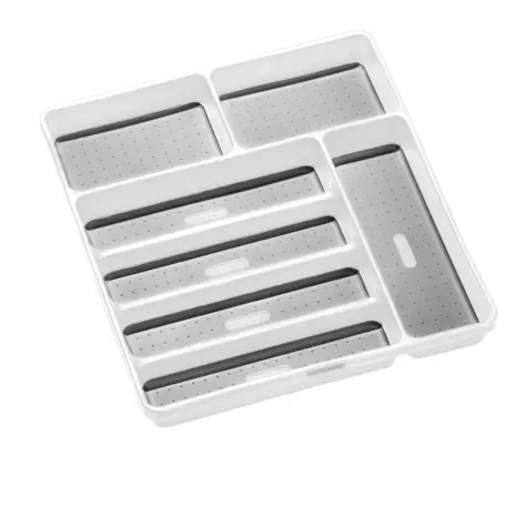 Madesmart Large Cutlery Tray 7 Compartment White Image 2