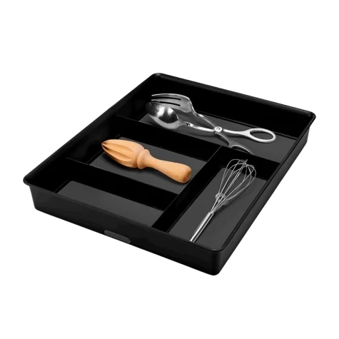 Madesmart Utensil Tray 4 Compartment Carbon Image 1