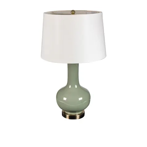 Maison Ceramic Urn Table Lamp Sage Image 1