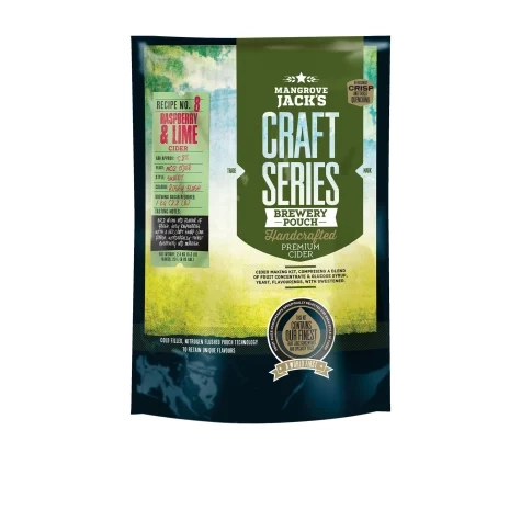 Mangrove Jack's Craft Series Brewery Pouch Raspberry and Lime Cider Image 1